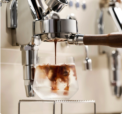 Coffee machine in action